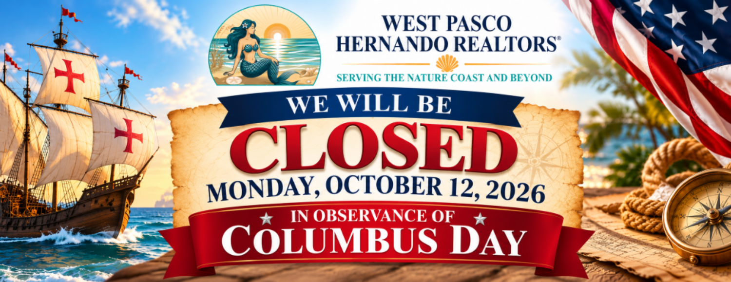 Closed For Columbus Day Sign