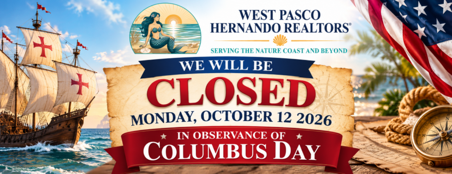 Office Closing Sign for Columbus Day